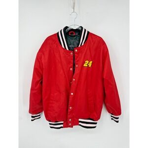 Vintage Jeff Gordon #24 NASCAR Bomber‎ Jacket Men's L Chase Authentics Racing